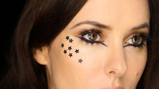 Editorial/Dramatic liner, lashes and stars Editorial/Dramatic liner, lashes and stars