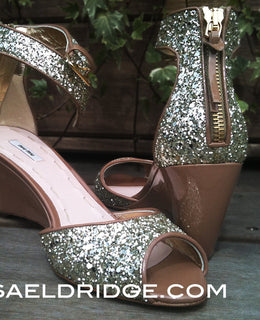 Glitter bomb Miu Miu's = shoes for Tanzania