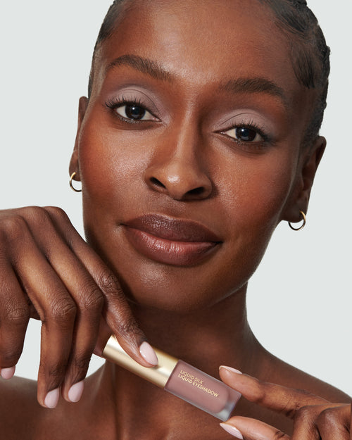 Image showing Ione (Liquid Silk Liquid Eyeshadow) on model