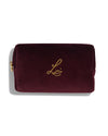 Chocolate Cherry Velvet (Luxury Makeup Pouch)