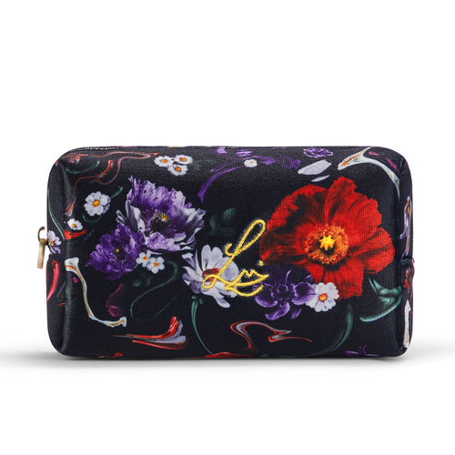 Floral Velvet (Makeup Bag)
