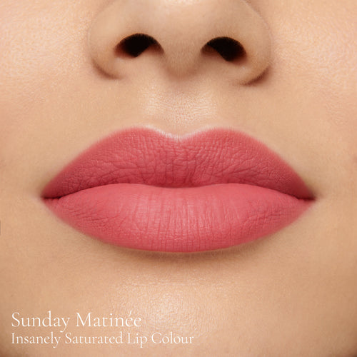Image showing Sunday Matinée (Insanely Saturated Lip Colour) on model