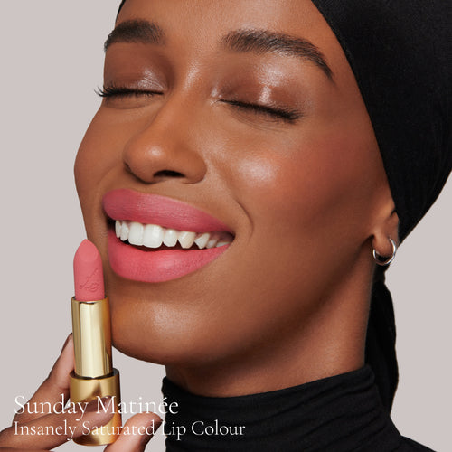 Image showing Sunday Matinée (Insanely Saturated Lip Colour) on model