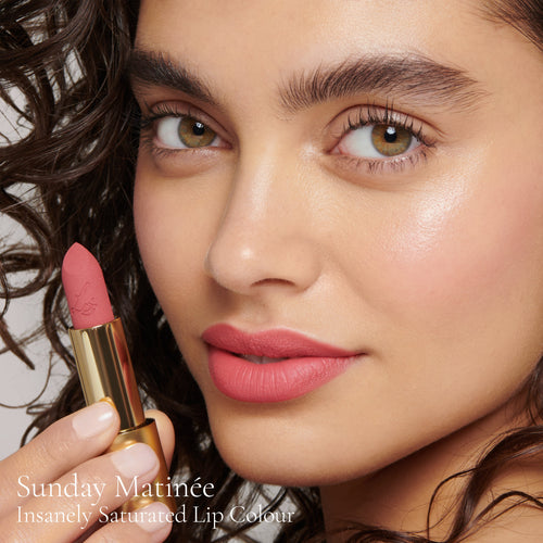 Image showing Sunday Matinée (Insanely Saturated Lip Colour) on model
