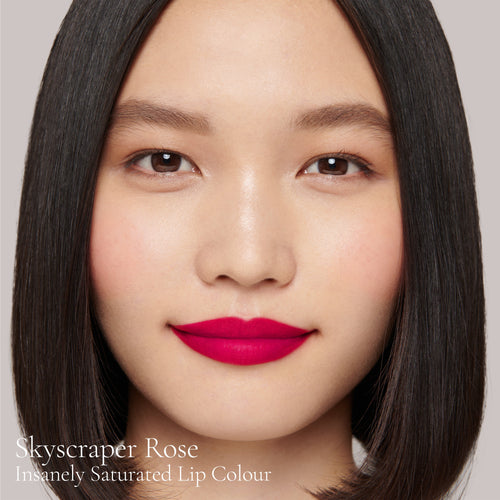 Image showing Skyscraper Rose (Insanely Saturated Lip Colour) on model