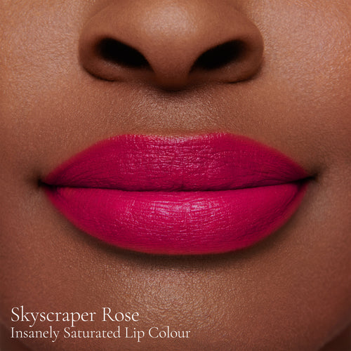Image showing Skyscraper Rose (Insanely Saturated Lip Colour) on model