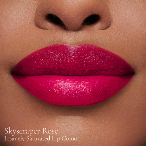 Image showing Skyscraper Rose (Insanely Saturated Lip Colour) on model