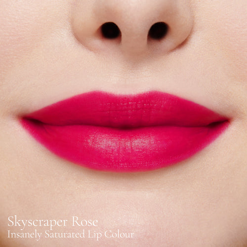 Image showing Skyscraper Rose (Insanely Saturated Lip Colour) on model