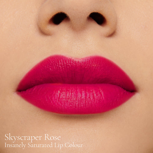 Image showing Skyscraper Rose (Insanely Saturated Lip Colour) on model