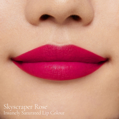 Image showing Skyscraper Rose (Insanely Saturated Lip Colour) on model