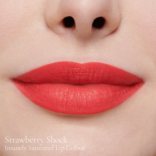 Image showing Strawberry Shock (Insanely Saturated Lip Colour) on model