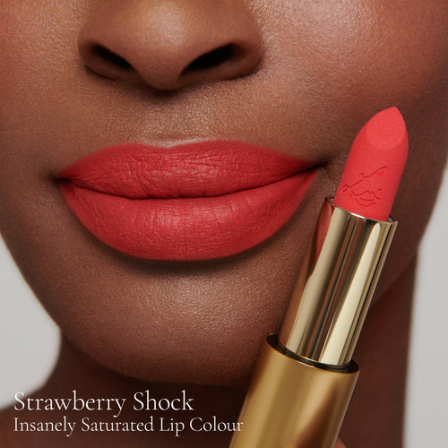 Image showing Strawberry Shock (Insanely Saturated Lip Colour) on model