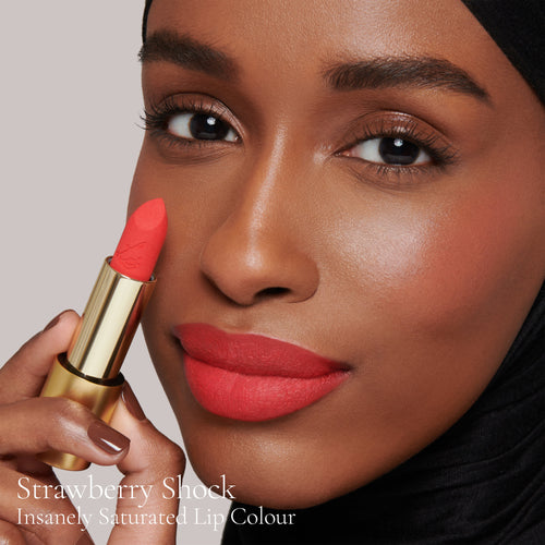 Image showing Strawberry Shock (Insanely Saturated Lip Colour) on model