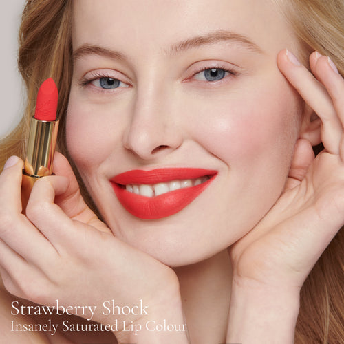 Image showing Strawberry Shock (Insanely Saturated Lip Colour) on model