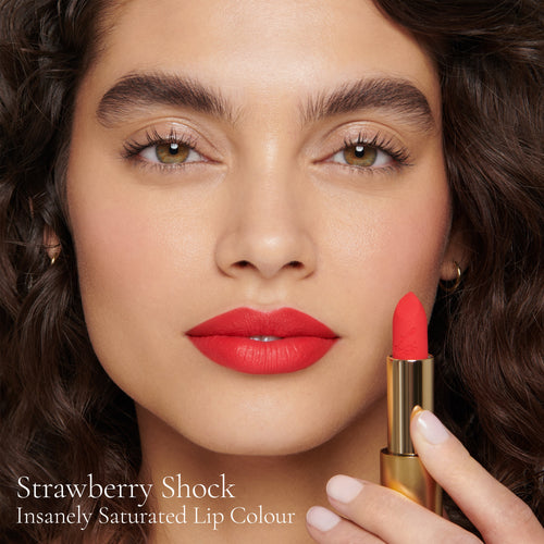 Image showing Strawberry Shock (Insanely Saturated Lip Colour) on model