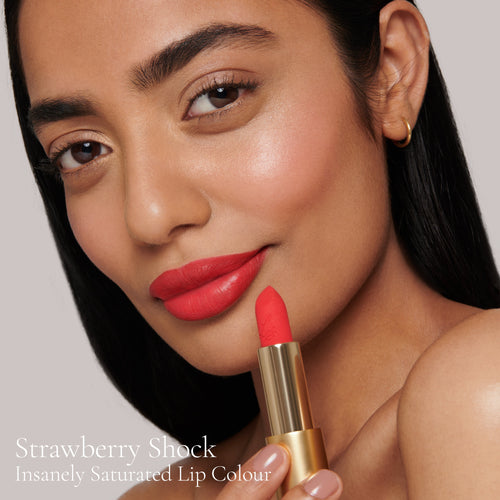 Image showing Strawberry Shock (Insanely Saturated Lip Colour) on model