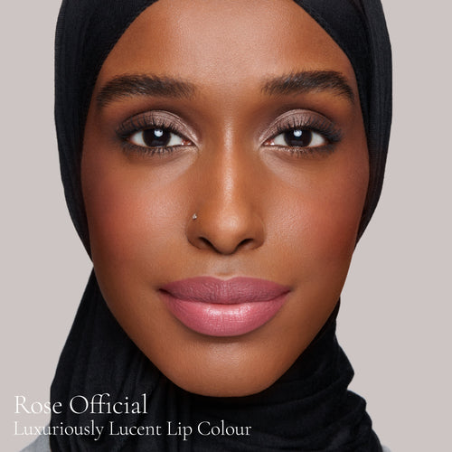 Image showing Rose Official (Luxuriously Lucent Lip Colour) on model
