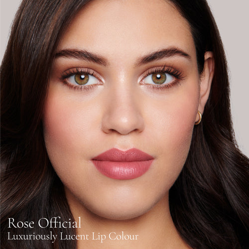 Image showing Rose Official (Luxuriously Lucent Lip Colour) on model