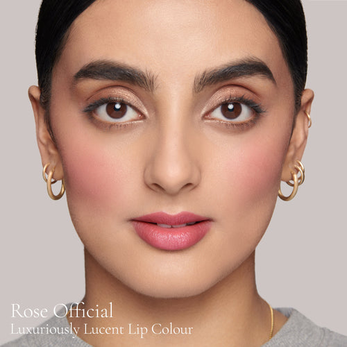 Image showing Rose Official (Luxuriously Lucent Lip Colour) on model
