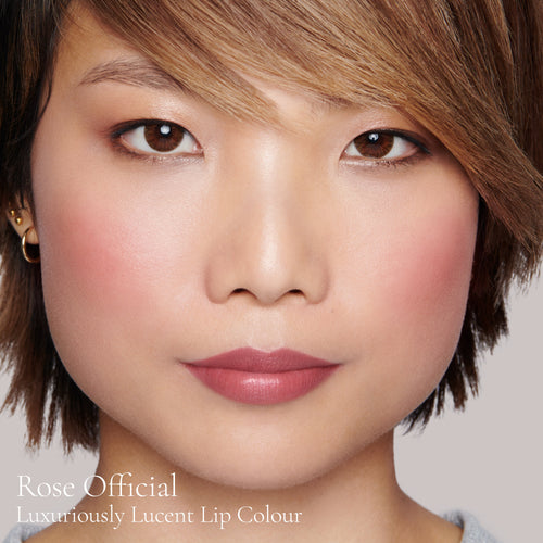 Image showing Rose Official (Luxuriously Lucent Lip Colour) on model