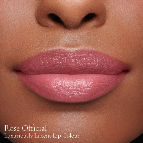Image showing Rose Official (Luxuriously Lucent Lip Colour) on model