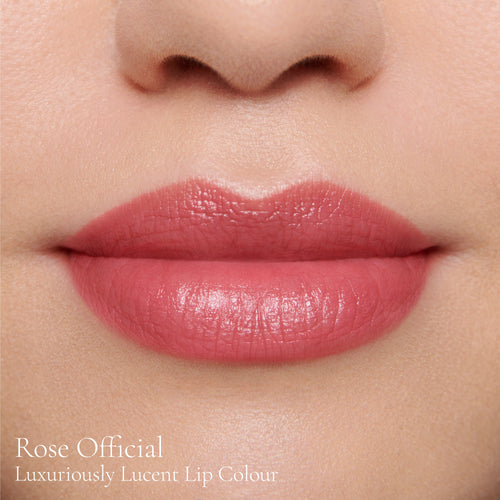 Image showing Rose Official (Luxuriously Lucent Lip Colour) on model