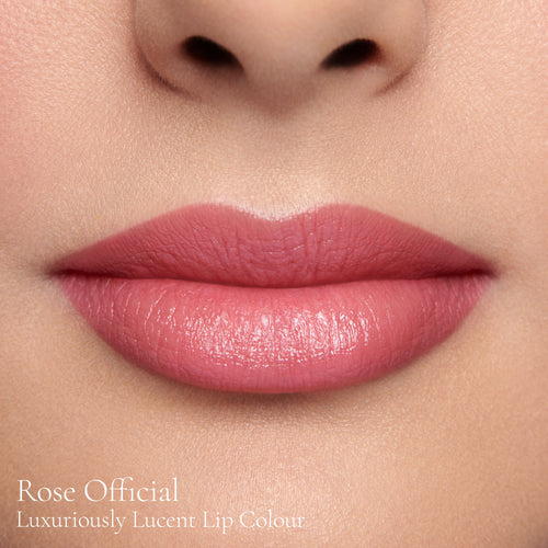 Image showing Rose Official (Luxuriously Lucent Lip Colour) on model