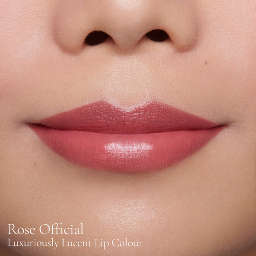 Image showing Rose Official (Luxuriously Lucent Lip Colour) on model