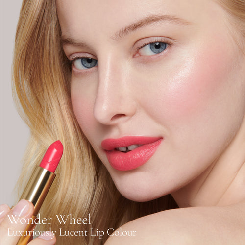 Image showing Wonder Wheel (Luxuriously Lucent Lip Colour) on model