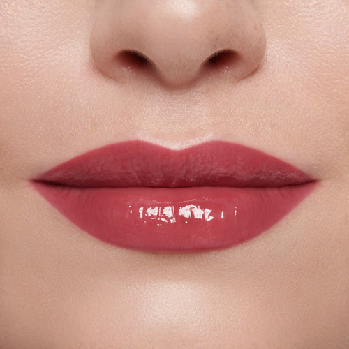 Image showing Blush (Gloss Embrace Lip Gloss) on model