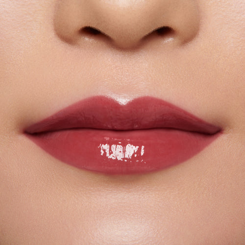 Image showing Blush (Gloss Embrace Lip Gloss) on model