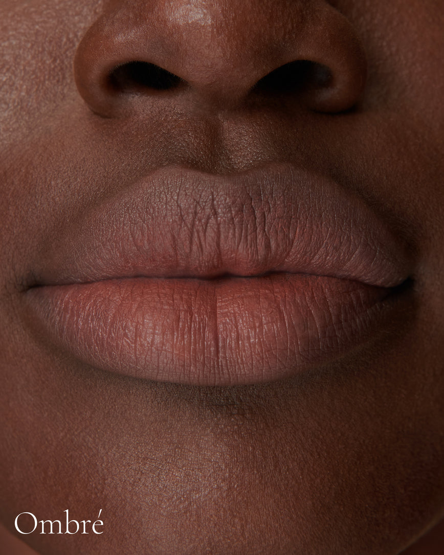 VELVETEEN LIQUID LIPSTICK IN SHADE AFFAIR PICTURED ON MODEL