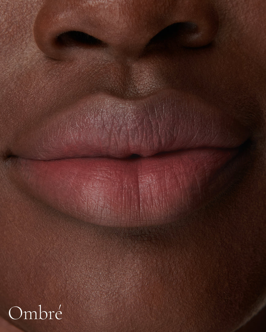 Lisa Eldridge Velveteen Liquid Lipstick Colour in Shade Muse Pictured on Model